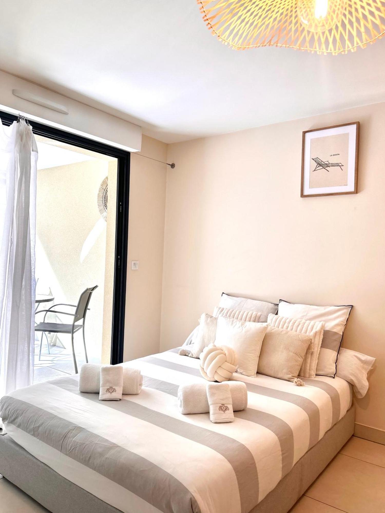 Studio Neuf - Portes De Monaco - Confort - Wifi - Clim Eksteriør billede
