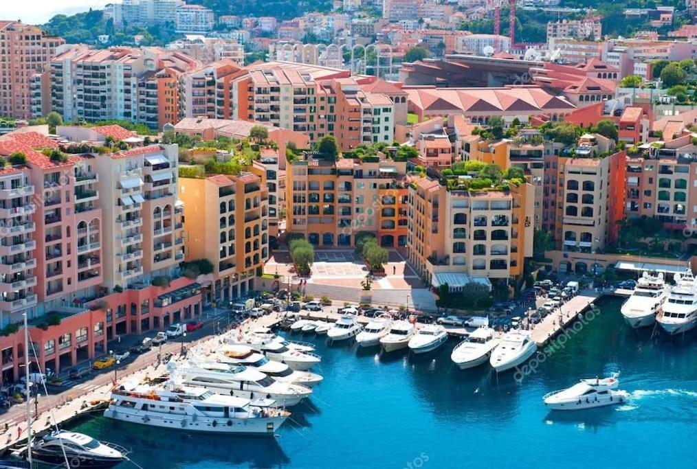 Studio Neuf - Portes De Monaco - Confort - Wifi - Clim Eksteriør billede
